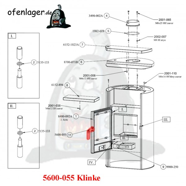 5600-055 Klinke