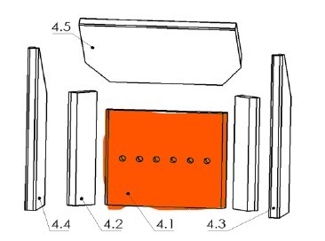 6081-1060 PLAQUE ARRIERE VERMICULITE