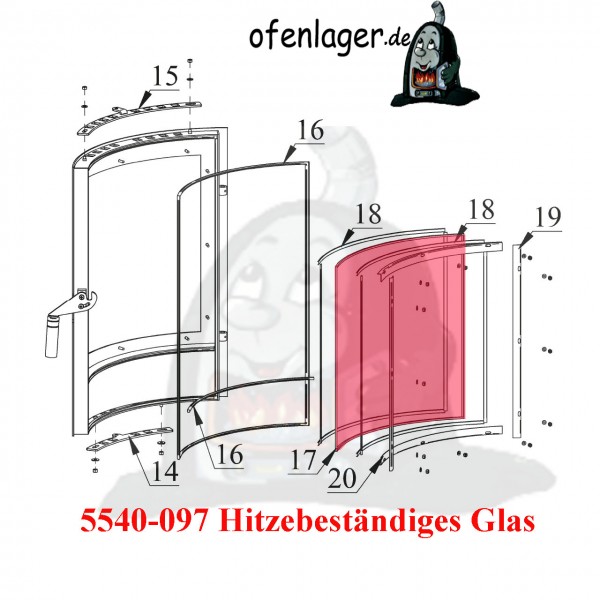 5540-097 Hitzebeständiges Glas