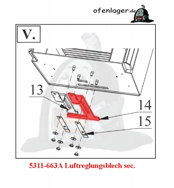 5311-663A Luftregelungsblech Sec.