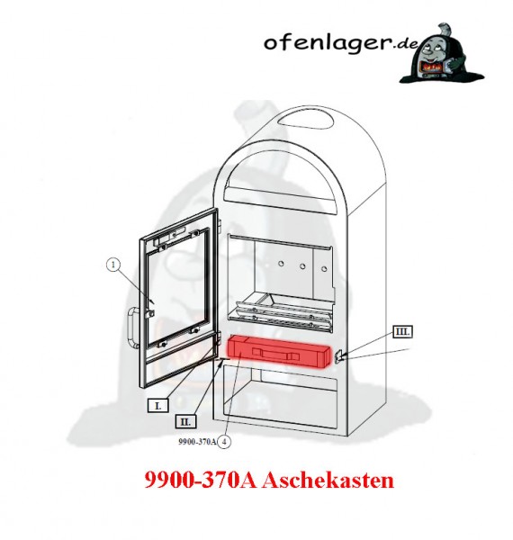 9900-370A Aschekasten