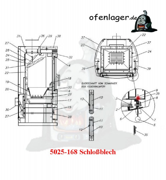 5025-168 Schloßblech