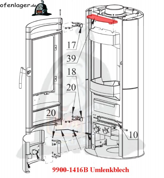 9900-1416B Umlenkblech