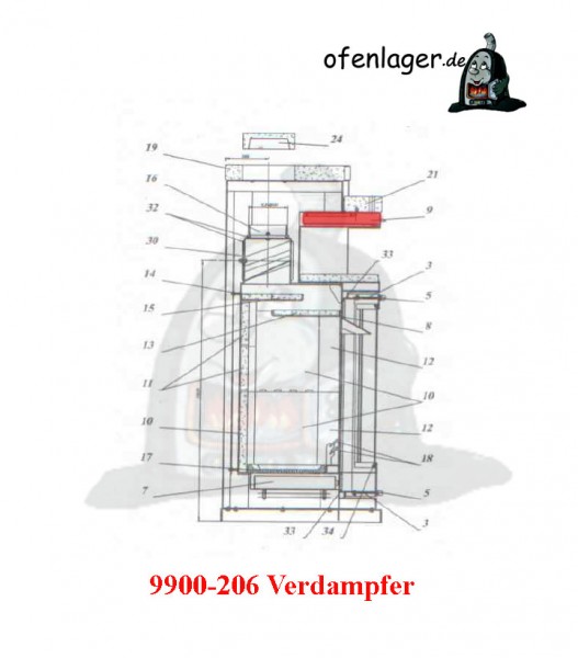 9900-206 Verdampfer