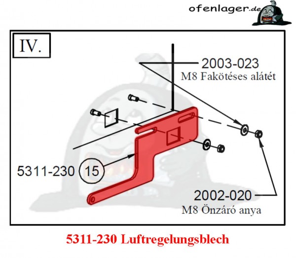 5311-230 Luftregelungsblech