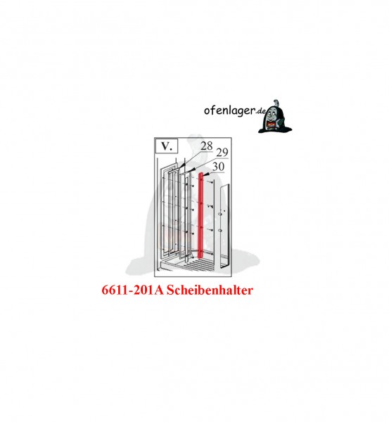 6611-201A Scheibenhalter 4 Stück