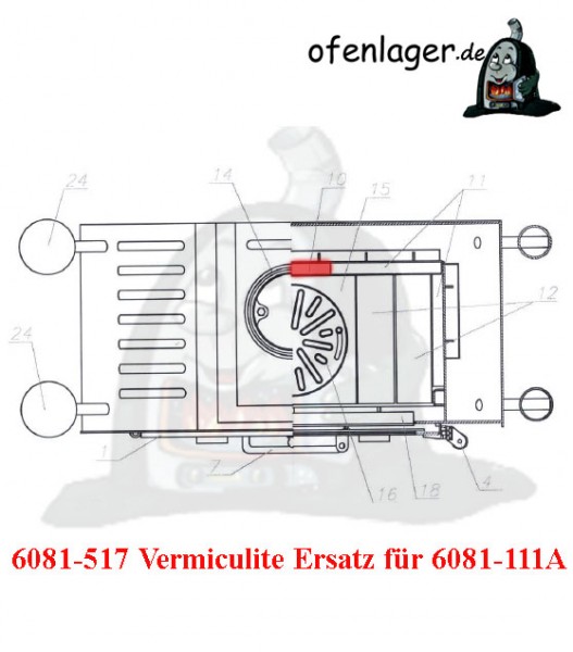 6081-517 Vermiculite-Ersatz für 6081-111A