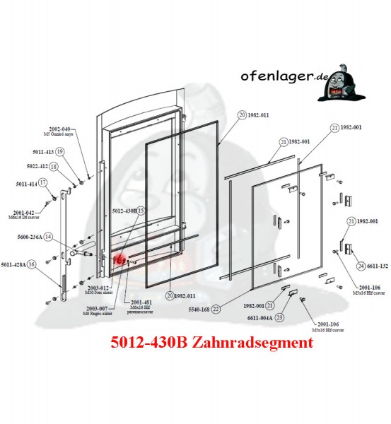 5012-430B Zahnradsegment