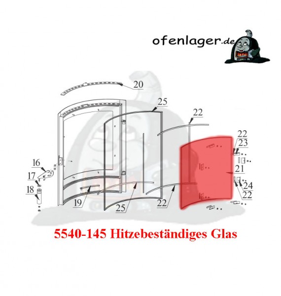 5540-145 Hitzebeständiges Glas