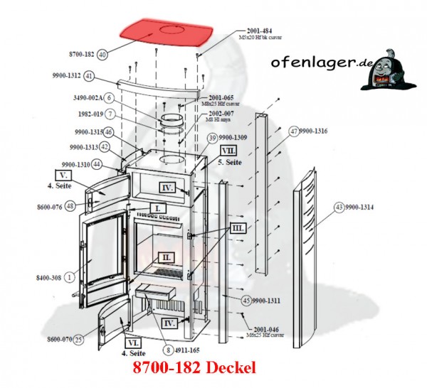 8700-182 Deckel