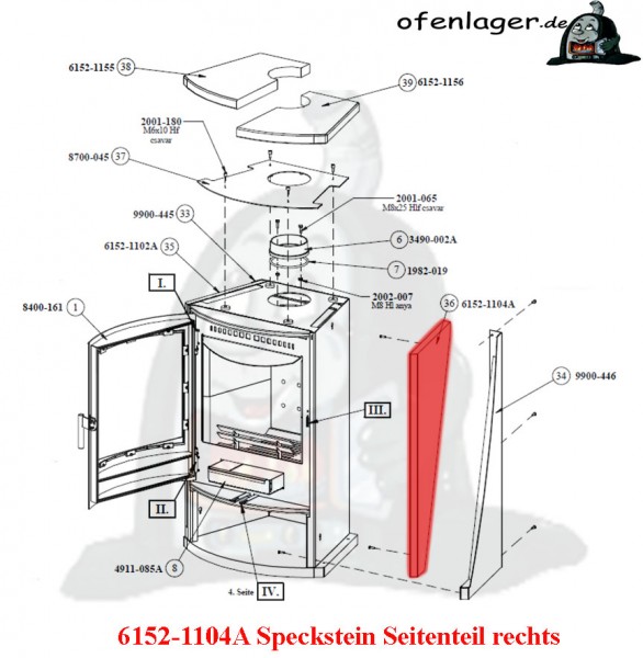 6152-1104A Speckstein