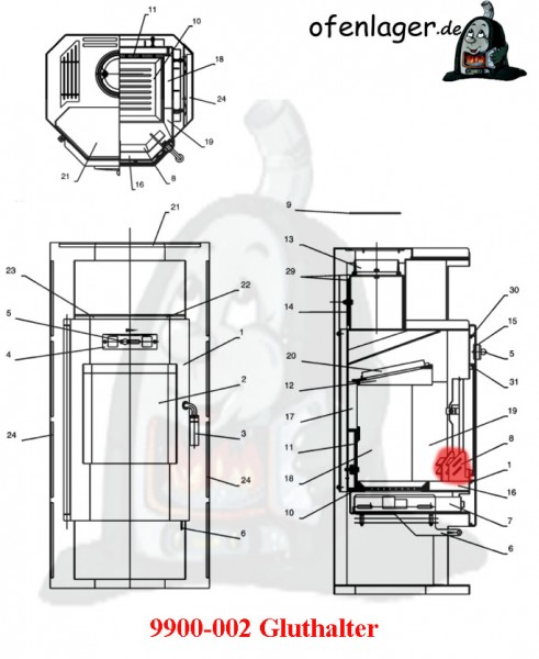 9900-002 Gluthalter