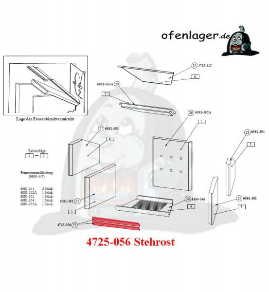 4725-056 Stehrost 1 Stück