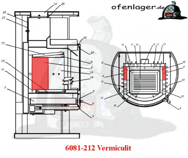 6081-212 Vermiculite / 1 Stück