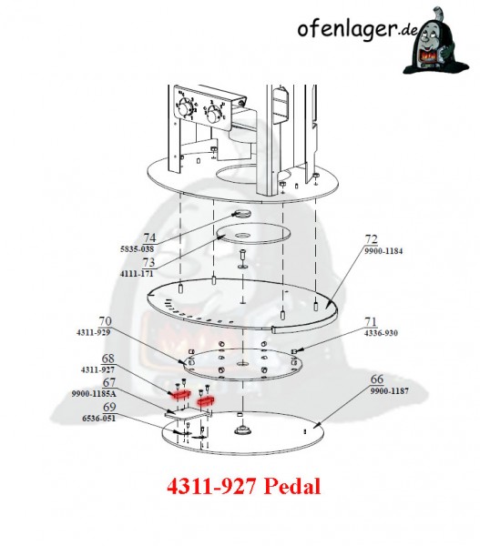 4311-927 Pedal