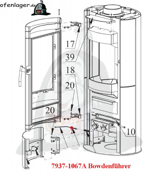 7935-1067A Bowdenführer