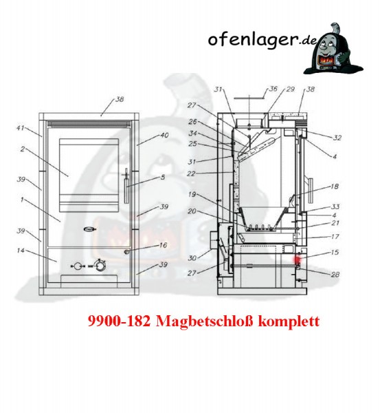 9900-182 Magnetschloß Komplett