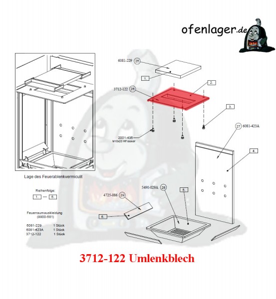 3712-122 Umlenkblech