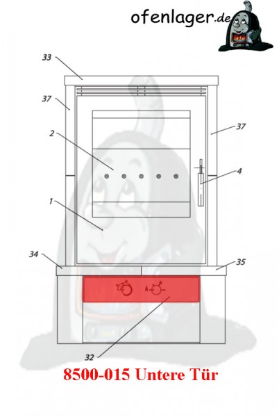 8500-015 Untere Tür