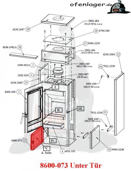 8600-073 Untere Tür