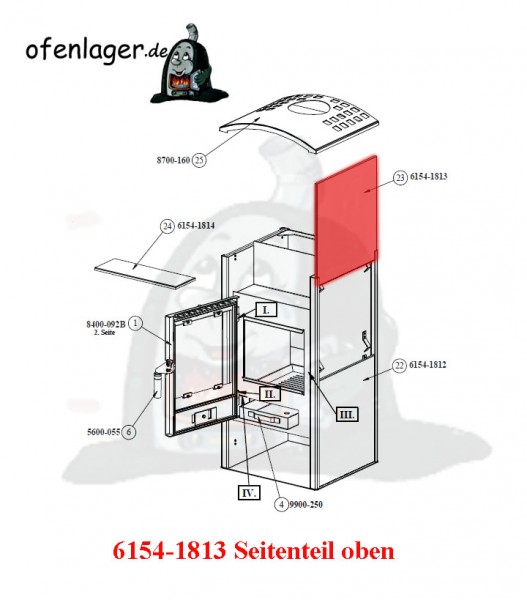 6154-1813 Seitenteil oben