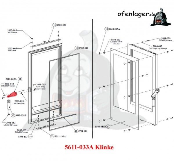 5611-033A Klinke