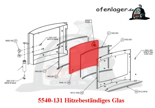 5540-131 Hitzebeständiges Glas