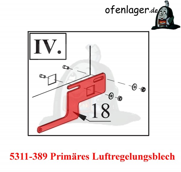 5311-389 Primär Luftregelungsblech