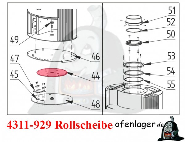 4311-929 Rollscheibe