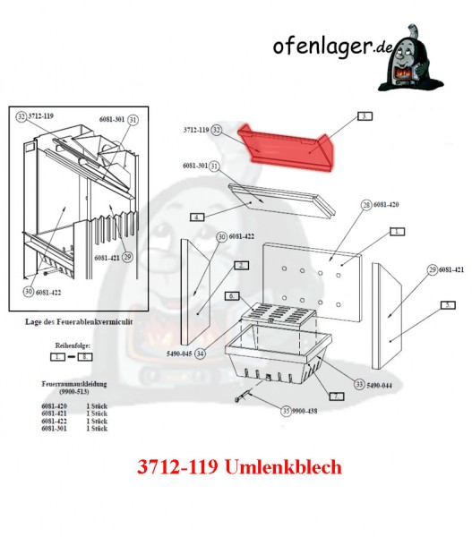 3712-119 Umlenkblech