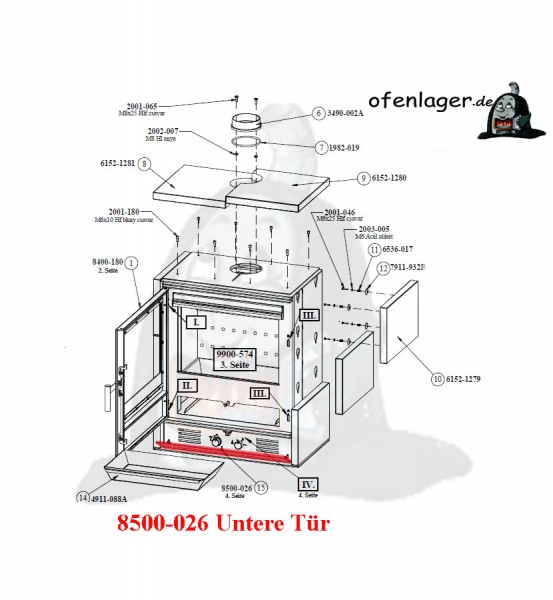 8500-026 Untere Tür