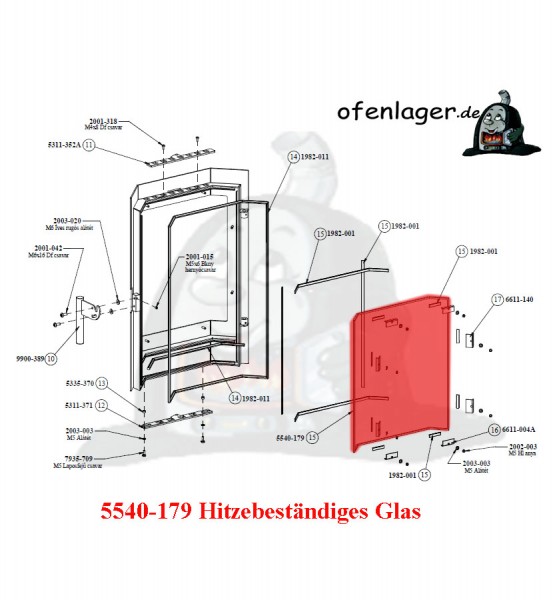 5540-179 Hitzebeständiges Glas