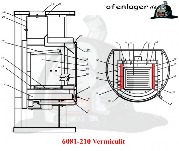 6081-210 Vermiculite / 1 Stück