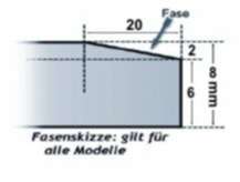 Bodenplatte Diamant 0,8x125x125 cm