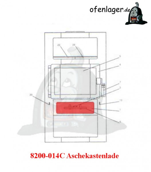 8200-014C Aschekastenlade