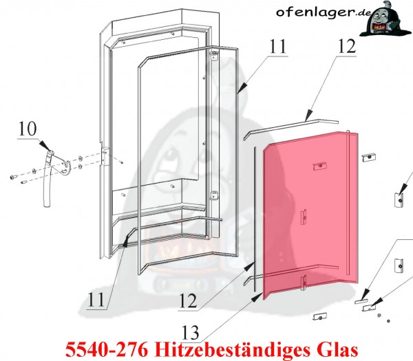 5540-276 Hitzebeständiges Glas