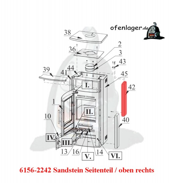 6156-2242 Sandstein seite rechts oden