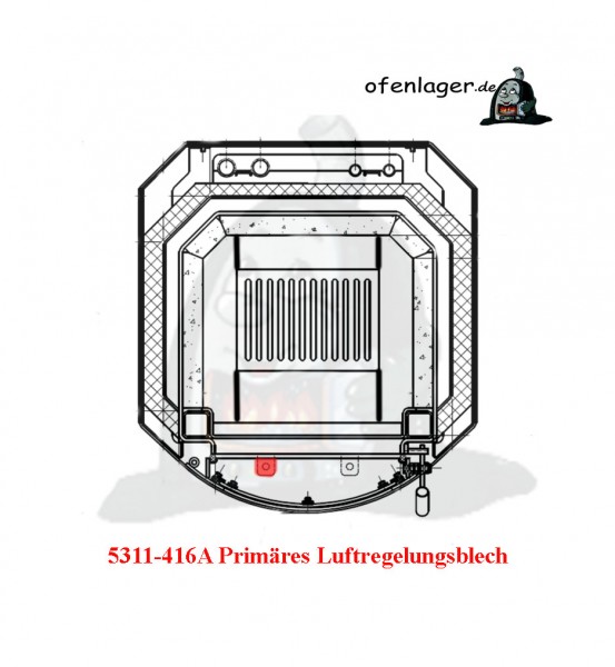 5311-416A Primär Luftregelungsblech