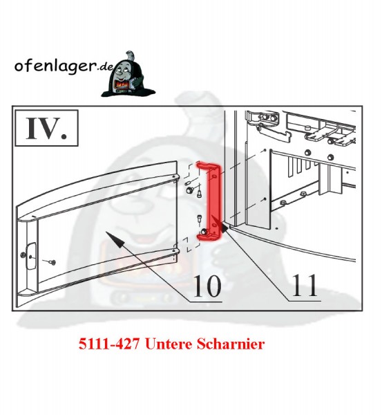 5111-427 Scharnier unten