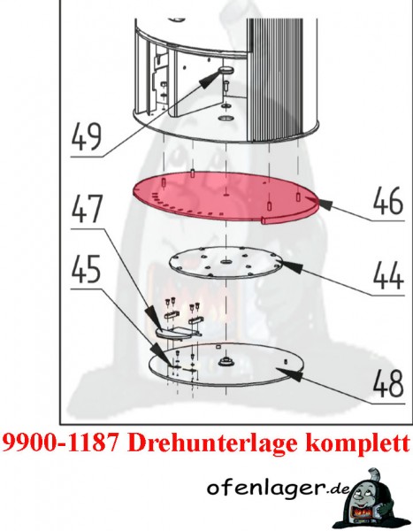 9900-1187 Drehunterlage komplett