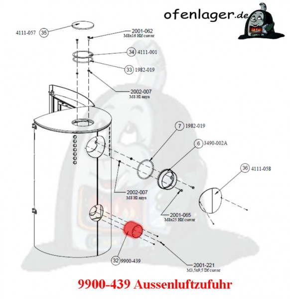 9900-439 Aussenluftzufuhr