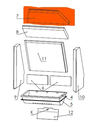 6081-1086A Rauchumlenkung oben