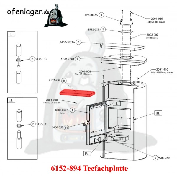 6152-894 Teefachplatte aus Speckstein