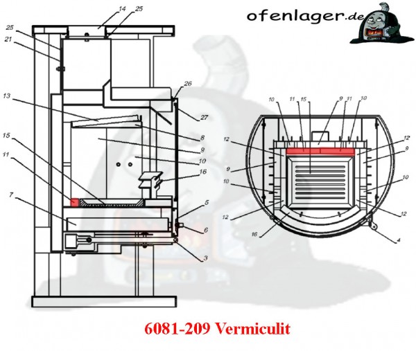 6081-209 Vermiculite / 1 Stück