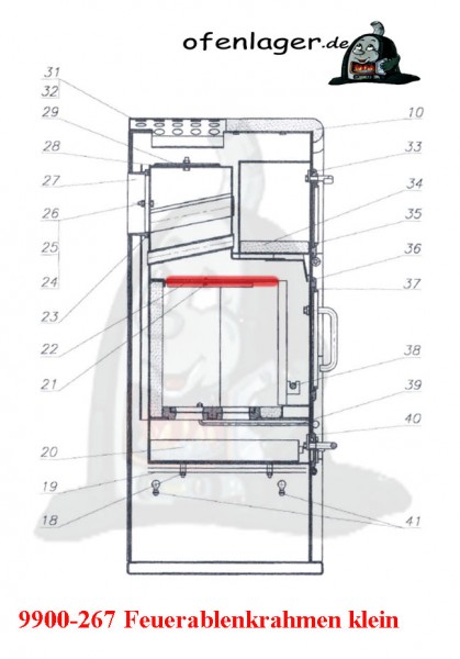 9900-267 Feuerablenkrahmen klein(Ersatz3711-005)