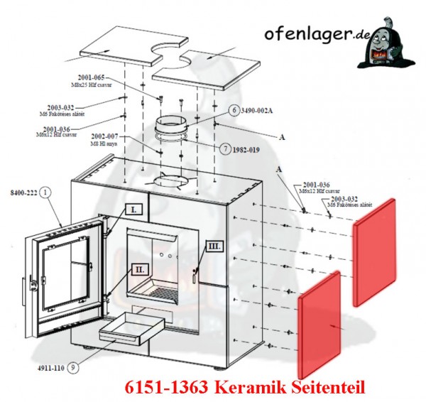 6151-1363 Keramik / 1Stück