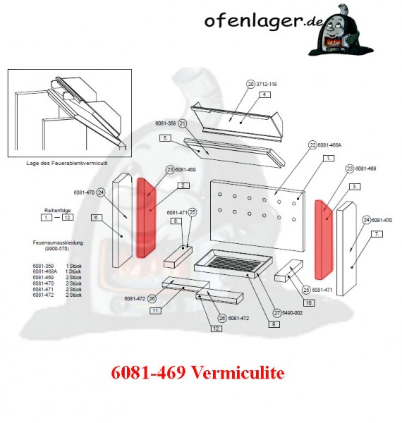 6081-469 Vermiculite / 1 Stück