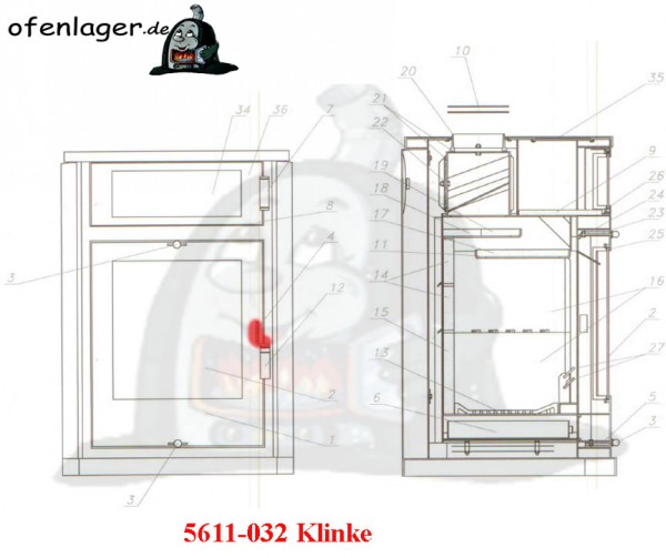 5611-032 Klinke