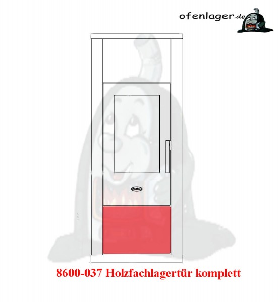 8600-037 Holzfachlagertür komplett