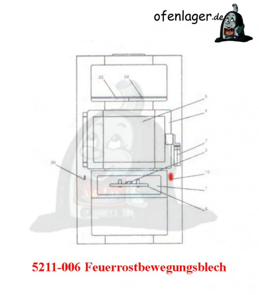 5211-006B Feuerrostbewegungsblech